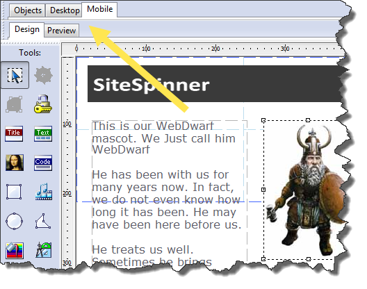 SiteSpinner Pro Mobile Website Design Software