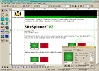 SiteSpinner V2 Main Work Window