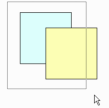 Marquee selection partly made