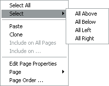 "Select All" options