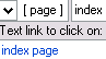Making a page link in the Text Editor