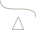 Curve and triangle