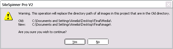 Replace directory path?